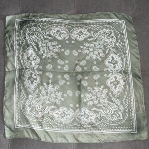 Green Paisley Bandana